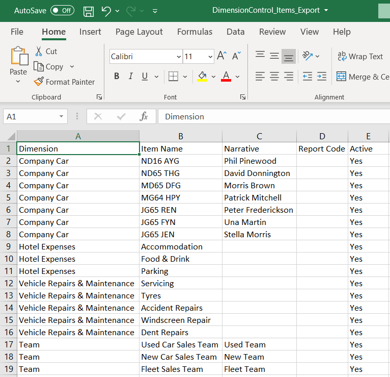 AC19 - Import Dimension Control Items – Pinewood Middle East LLC